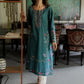 TEAL EMBROIDERED KURTA