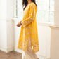 YELLOW EMBROIDERED KURTA