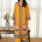 YELLOW PRINTED KURTA-SET