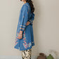 BLUE EMBROIDERED KURTA