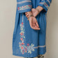 BLUE EMBROIDERED KURTA