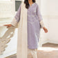 PALE-BLUE AAPLIQUE KURTA