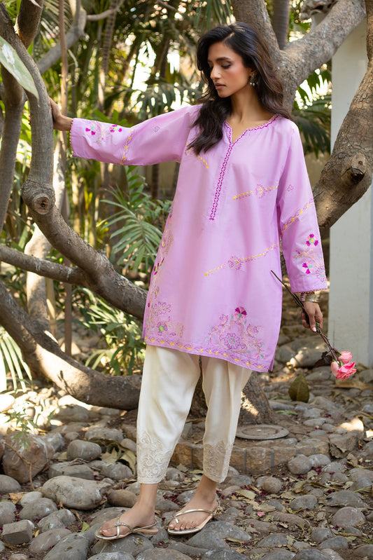 LILAC EMBROIDERED KURTA