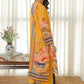 YELLOW PRINTED KURTA-SET