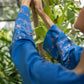 BLUE EMBROIDERED KURTA