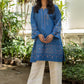 BLUE EMBROIDERED KURTA