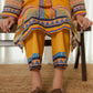 YELLOW PRINTED KURTA-SET