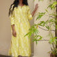 LIME WOVEN KURTA