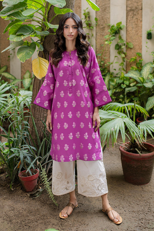 MAGENTA WOVEN KURTA