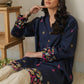 BLUE WOVEN KURTA